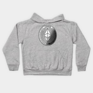 Silver Ethereum Kids Hoodie